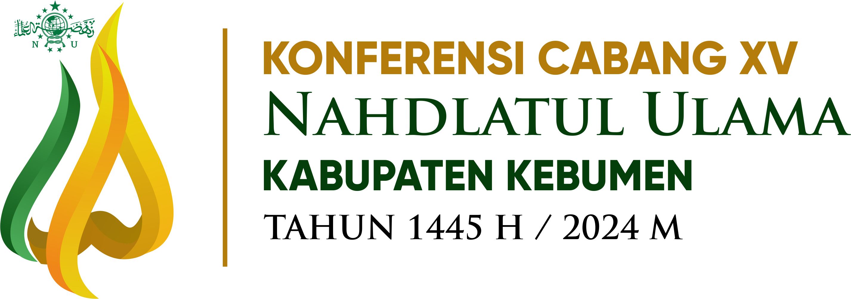 Logo Konfercab XV NU Kebumen 2024